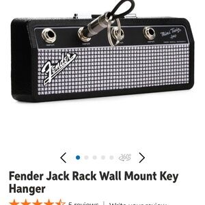 Fender Jack Rack Amp Key Holder in Black and Silver, Brand New